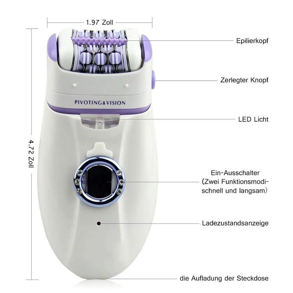 3-in-1 Electric Epilator and Shaver for Women