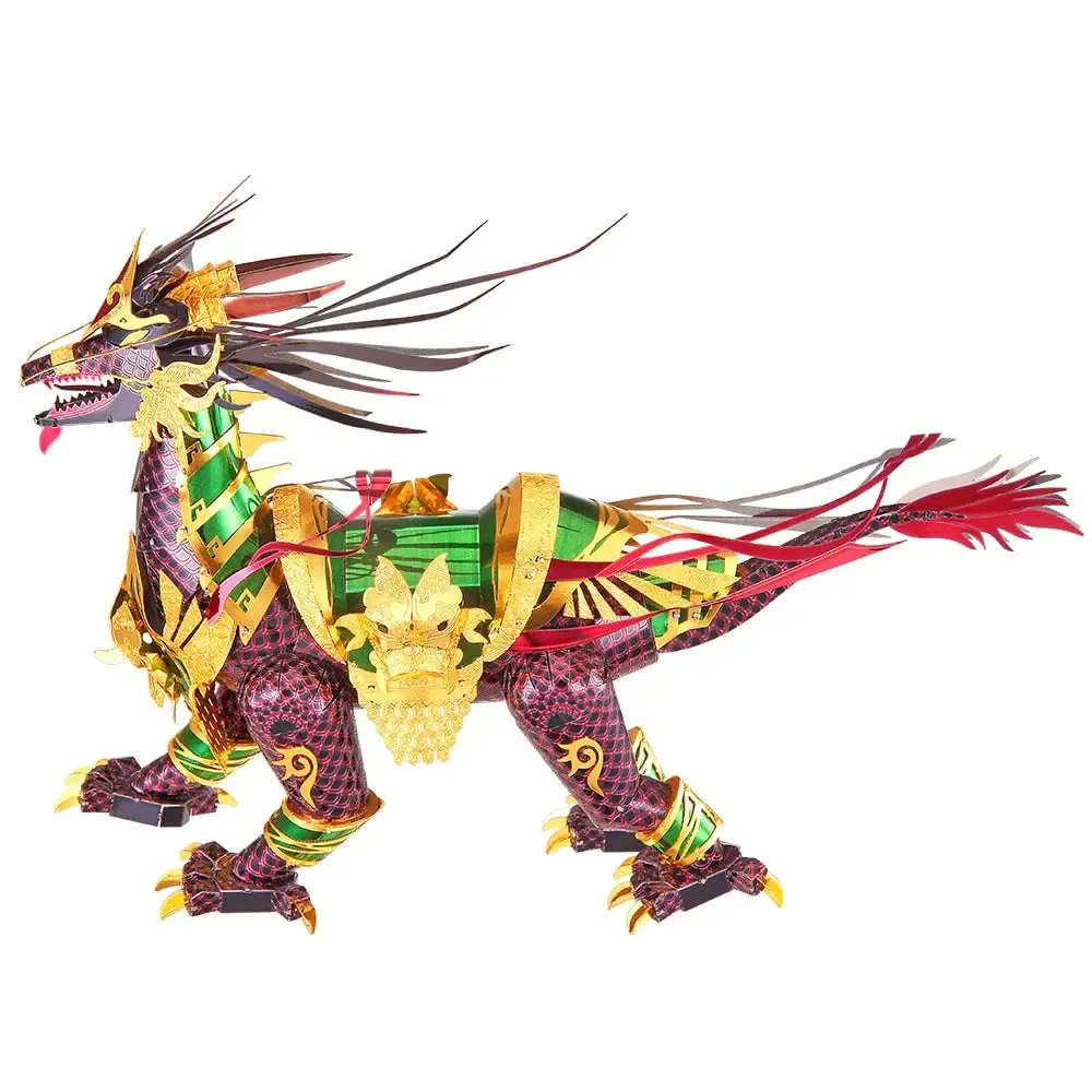 3d Metal Puzzle Model Building Kits-auspicious Kirin Jigsaw Toy Christmas Birthday Gifts for Adults Kids