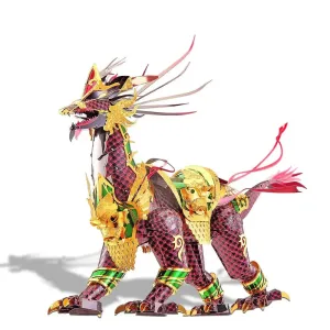 3d Metal Puzzle Model Building Kits-auspicious Kirin Jigsaw Toy Christmas Birthday Gifts for Adults Kids