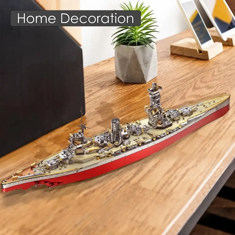 3d Metal Puzzle Model Building Kits-fuso Battleship Diy Jigsaw Toy Christmas Birthday Gifts for Adults Kids