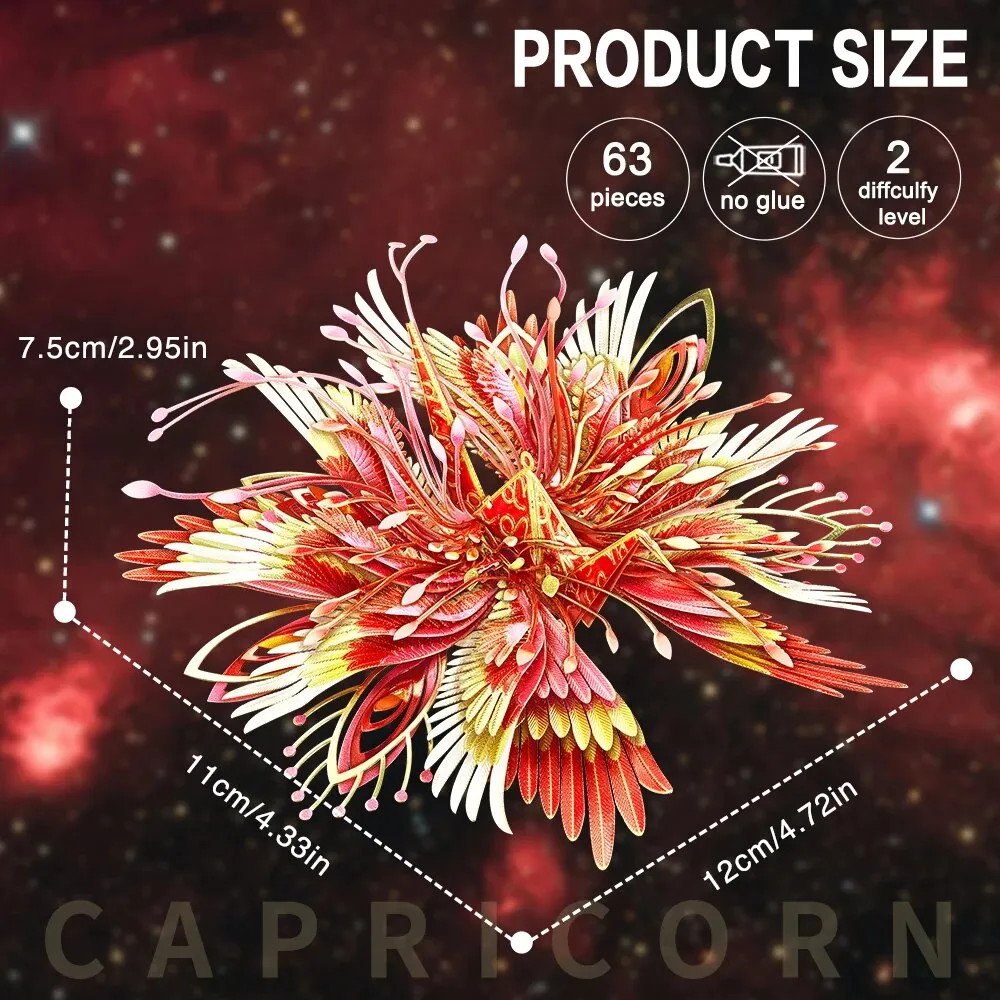3d Metal Puzzles Capricornus Model Building Kits Creative Diy Set Jigsaw Brain Teaser