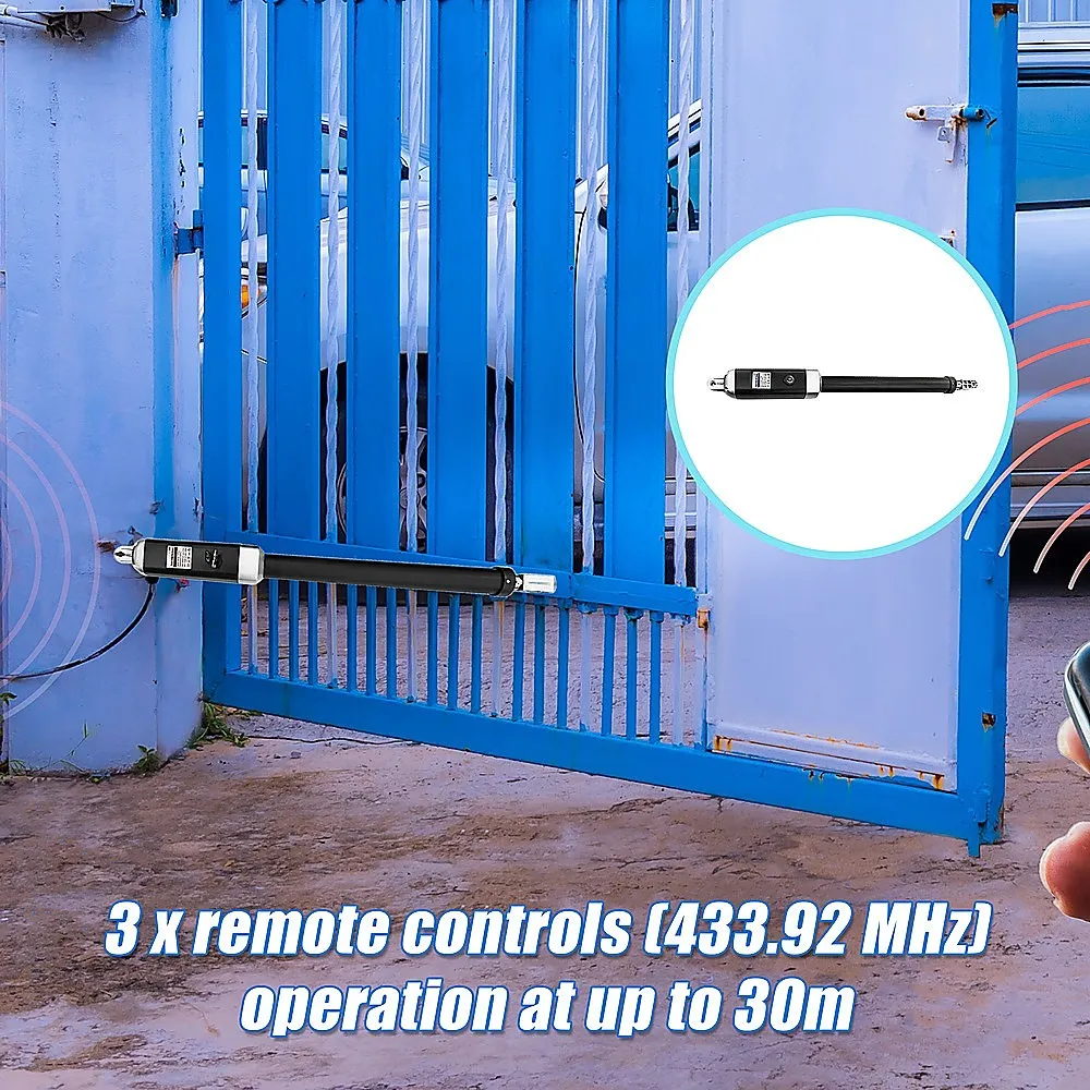 500KG 10W Solar Single Swing Auto Motor Remote Gate Opener