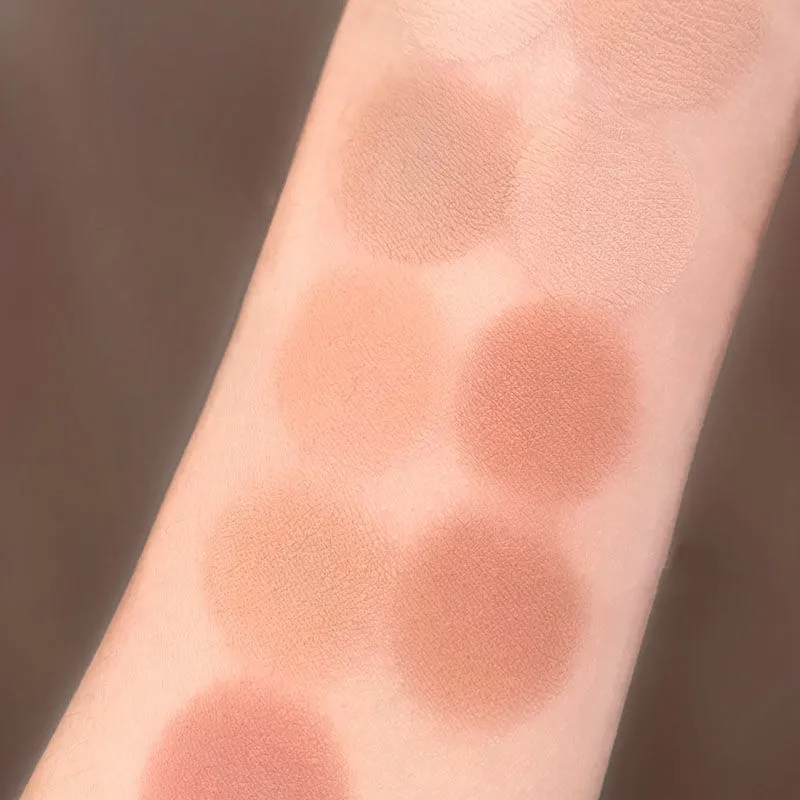 Advanced full matte milk tea powder brown tray! New nine-color eyeshadow palette must-have for light makeup authentic niche brand students