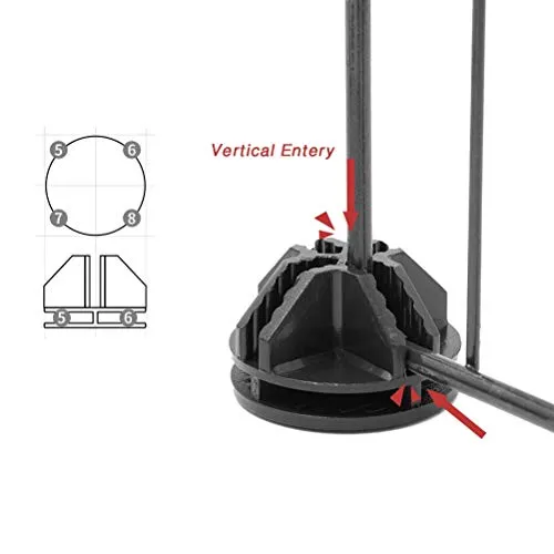 ALLISANDRO Small Pet Playpen, Small Animal Cage for Indoor Outdoor Use, Portable Metal Wire Yard Fence for Small Animal, Puppy, Kitten, Guinea Pigs, Bunny, Turtle, Hamster, 12 Panels, 13.8x13.8 Inches