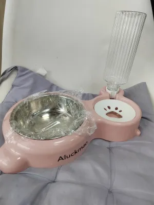 Aluckmao Non-mechanized animal feeders,Pet feeder and water dispenser set