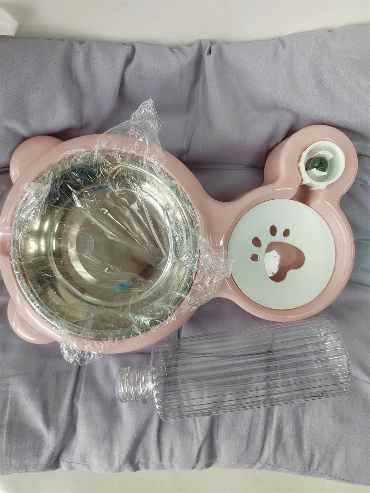 Aluckmao Non-mechanized animal feeders,Pet feeder and water dispenser set