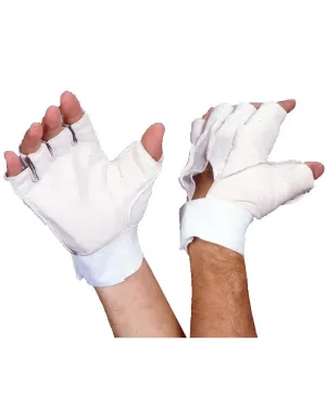 Anti-Vibration White Grain Leather Glove