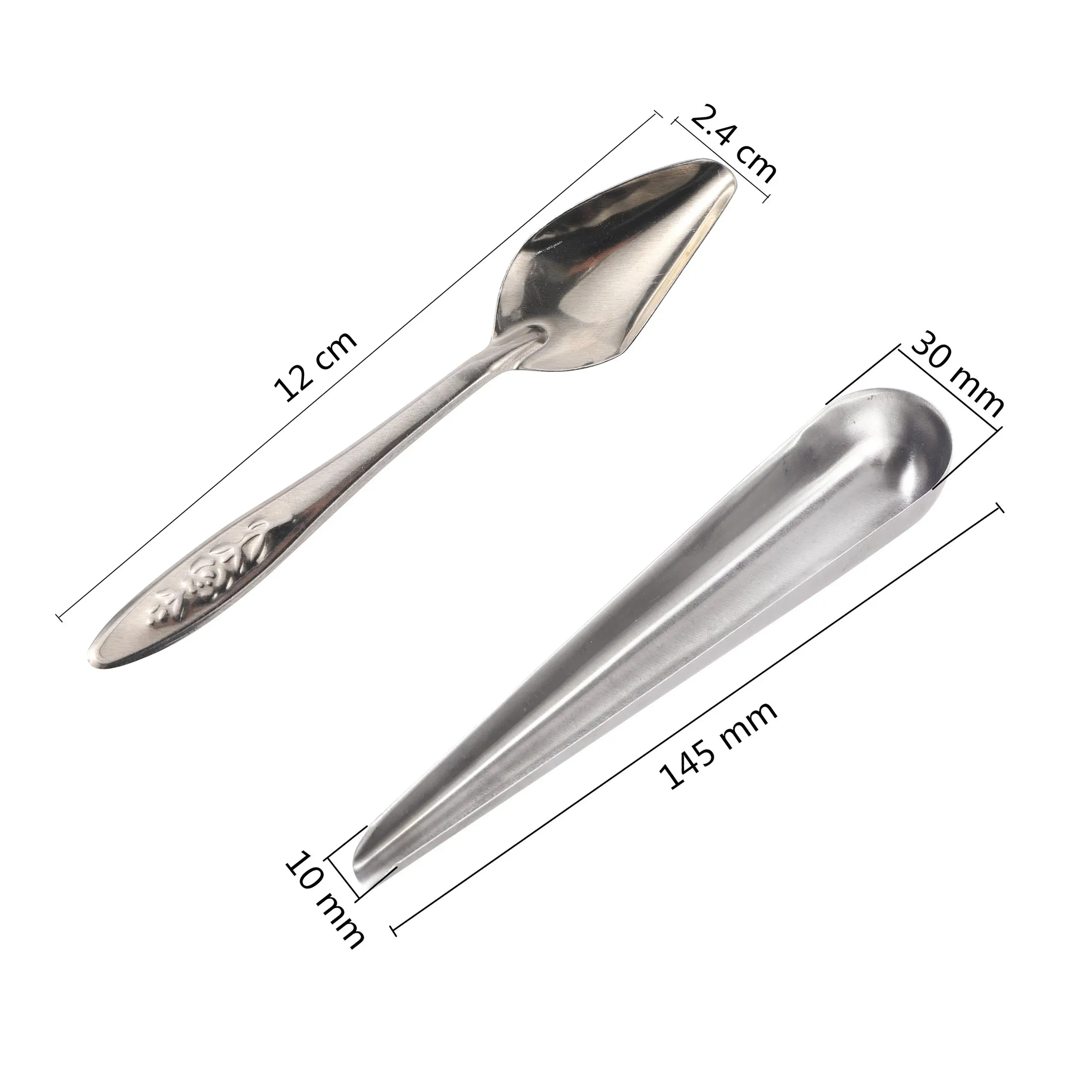 Bird Feeding Tool Pet Bird Parrot Bird Cage Stainless Steel Feeder Stainless Steel Bird Food Spoon Feeding Bird Supplies