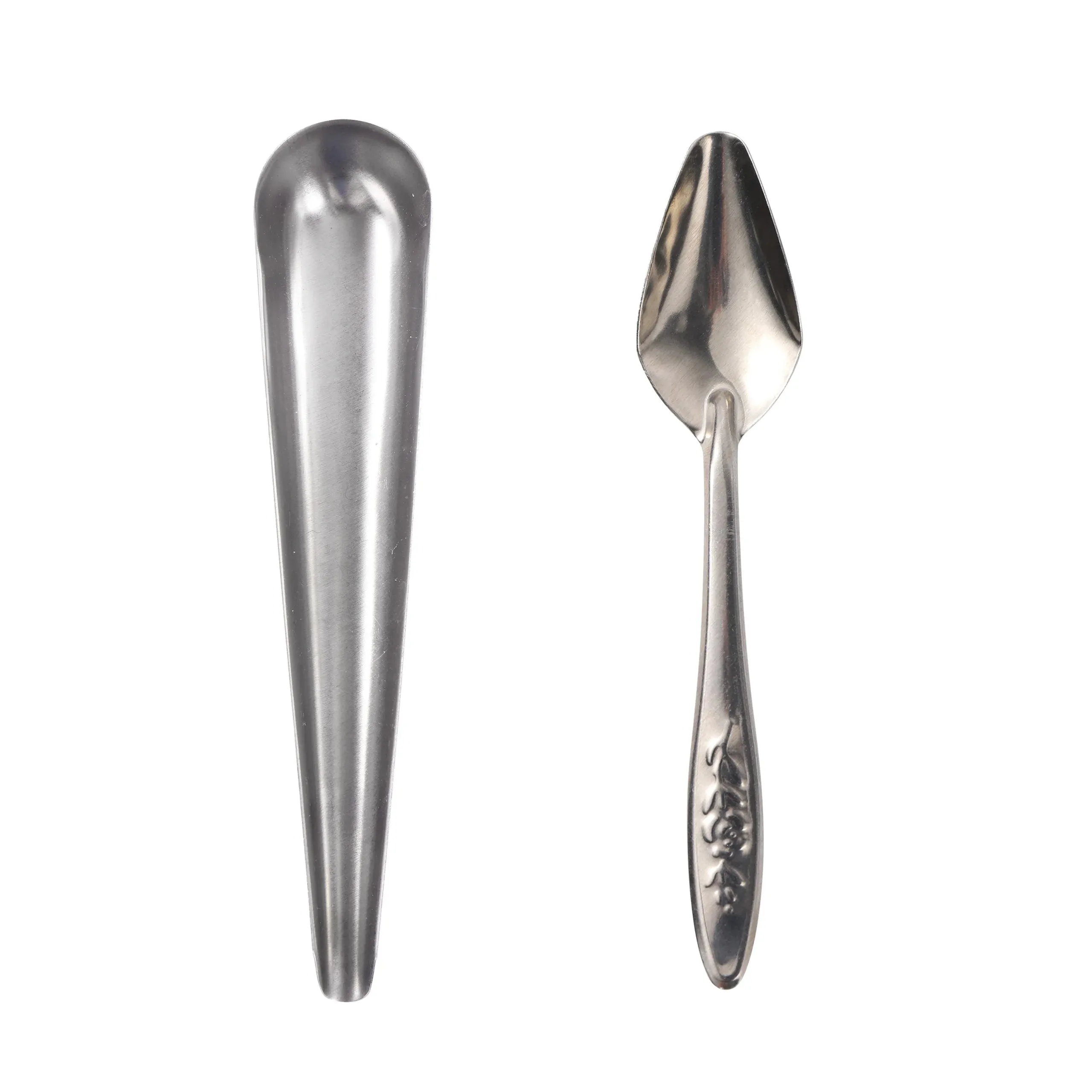 Bird Feeding Tool Pet Bird Parrot Bird Cage Stainless Steel Feeder Stainless Steel Bird Food Spoon Feeding Bird Supplies
