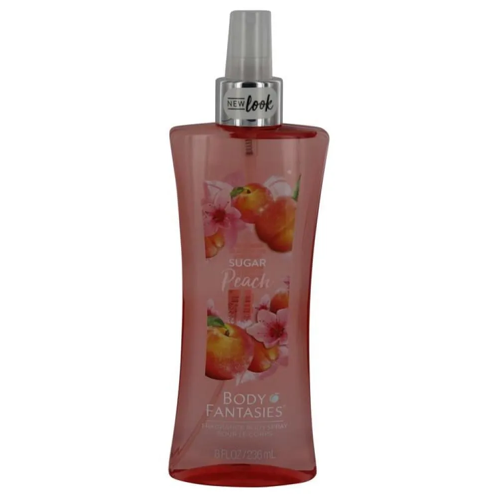 Body Fantasies Signature Sugar Peach Body Spray by Parfums De Coeur for Women -