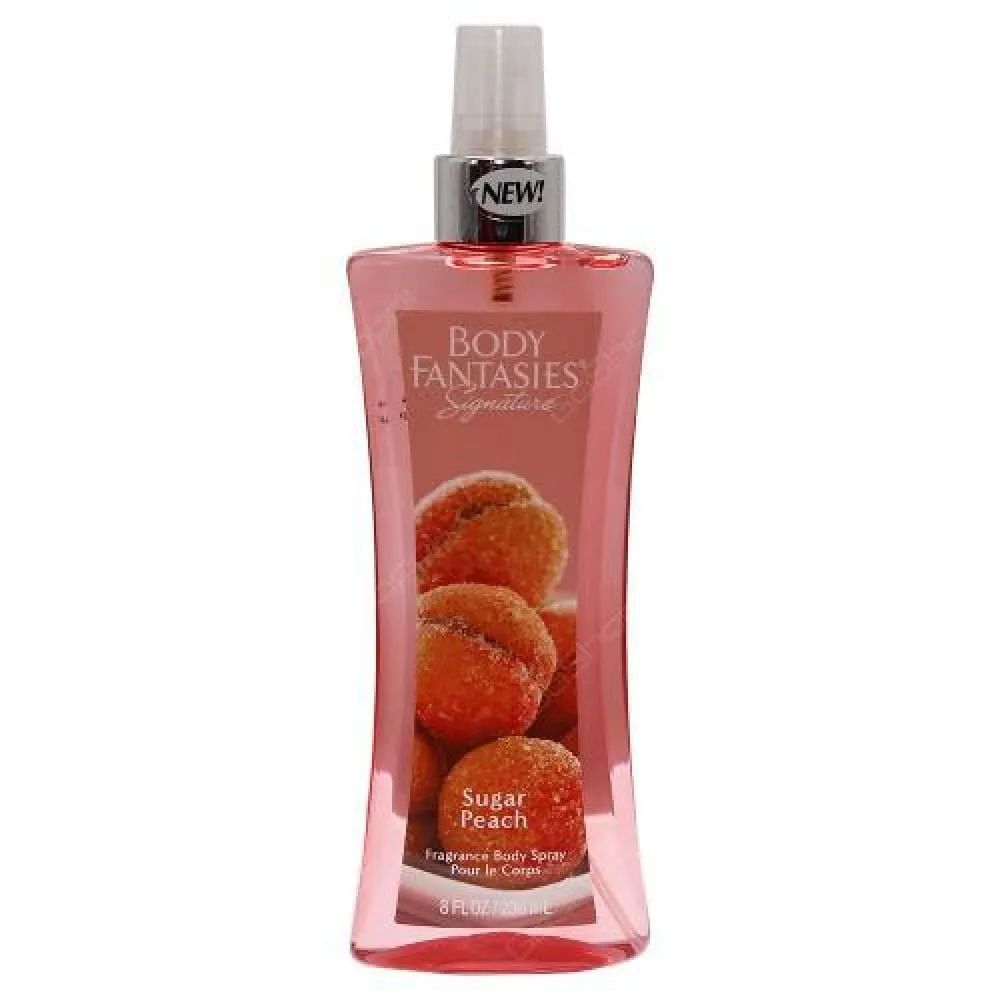 Body Fantasies Signature Sugar Peach Body Spray by Parfums De Coeur for Women -