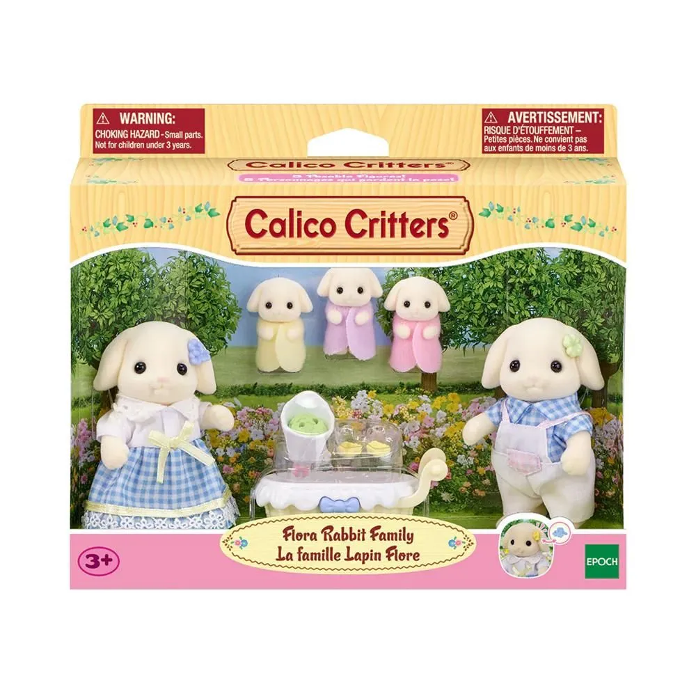 Calico Critters Flora Rabbit Family