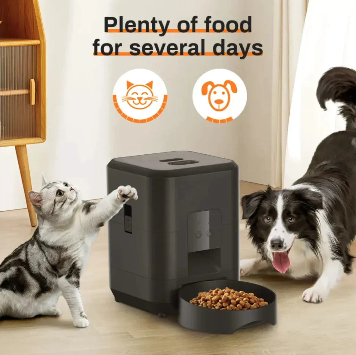 Controlled Automatic Pet Feeder with Timed and Quantitative Feeding