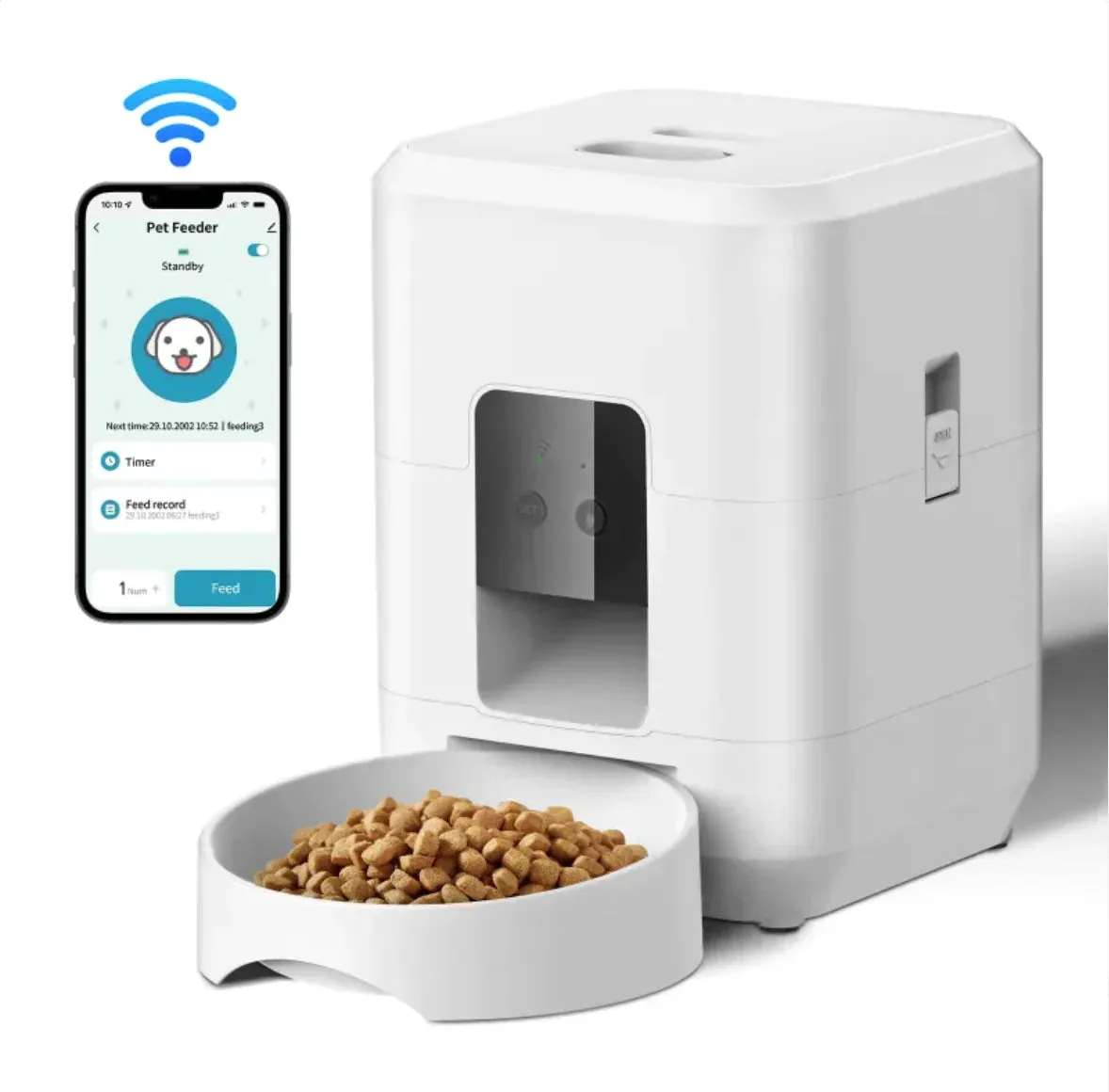 Controlled Automatic Pet Feeder with Timed and Quantitative Feeding