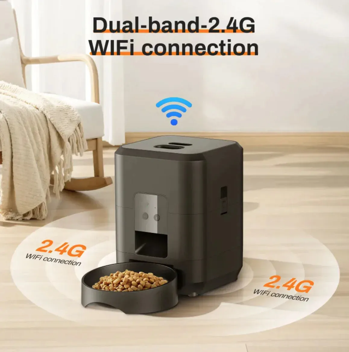 Controlled Automatic Pet Feeder with Timed and Quantitative Feeding