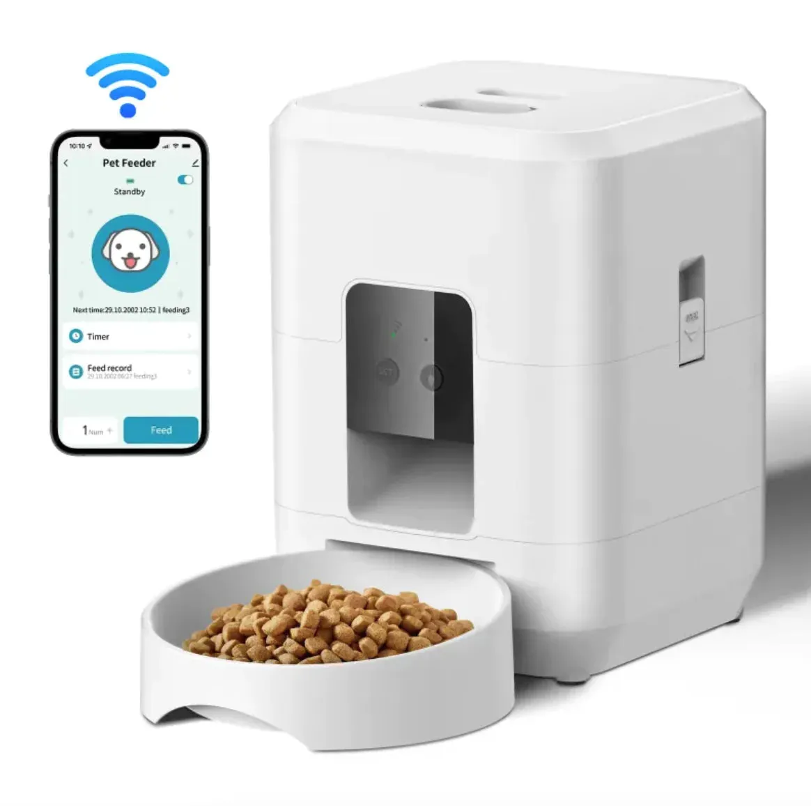 Controlled Automatic Pet Feeder with Timed and Quantitative Feeding