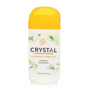 Crystal Natural Deodorant Stick Chamomile & Green Tea 2.5 Oz By Crystal