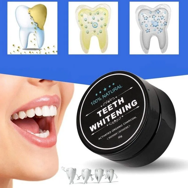 Daily Use Teeth Whitening Scaling Powder Oral Hygiene Cleaning Packing Premium Activated Bamboo Charcoal Powder  white teeth