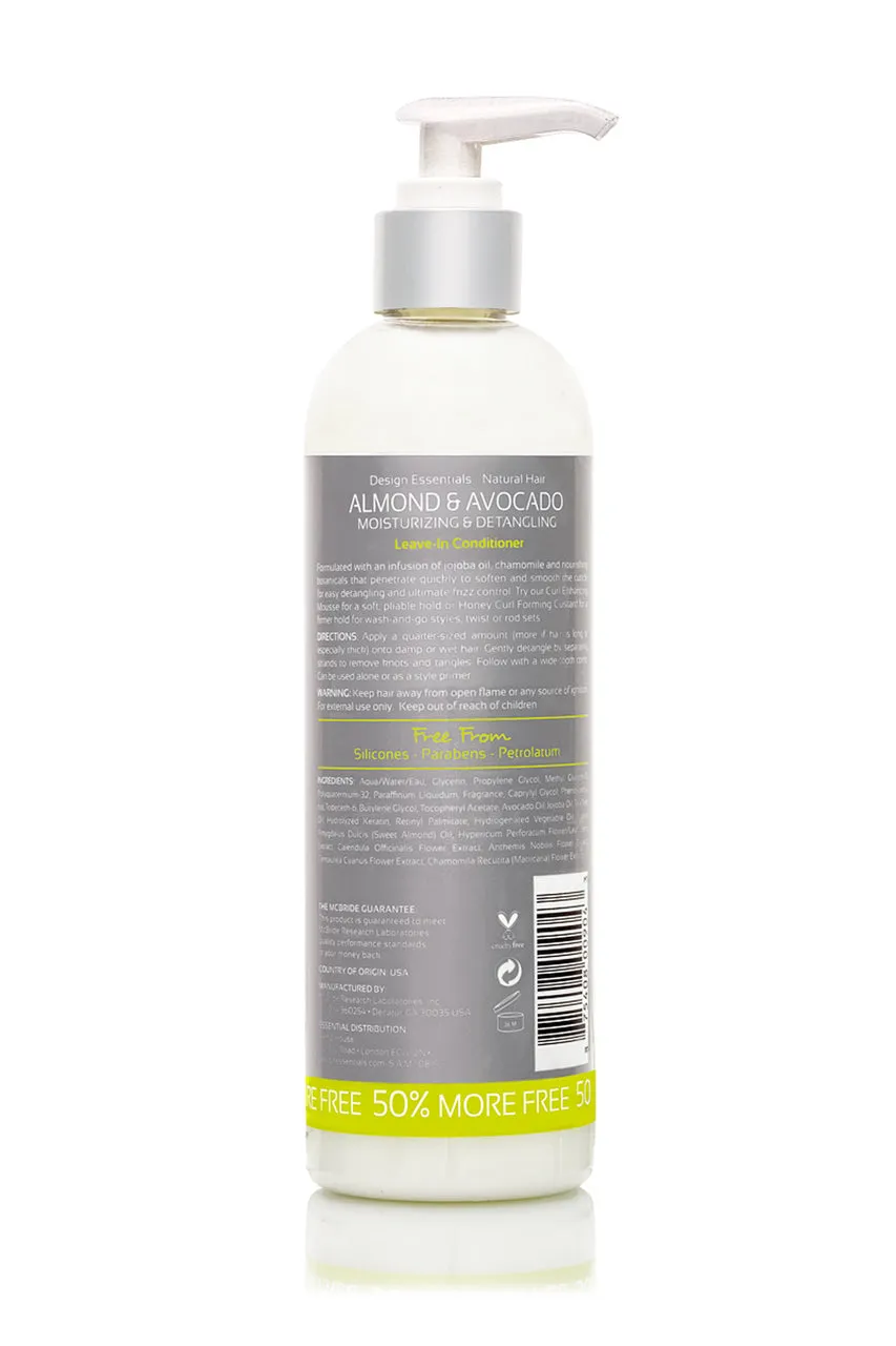 Design Essentials Natural Almond & Avocado Detangling Leave-In Conditioner