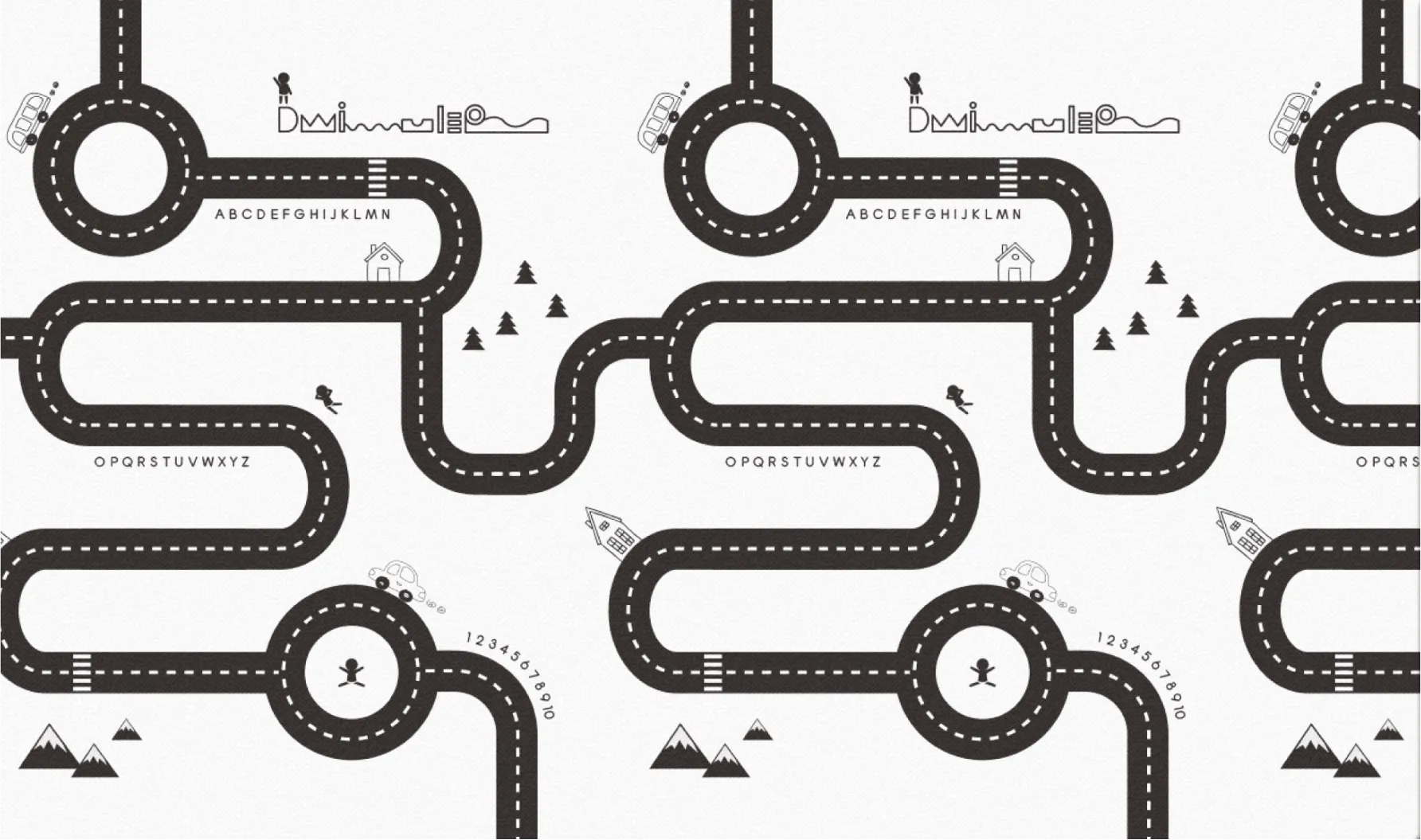 Dwinguler Playmat - Road Trip - Large