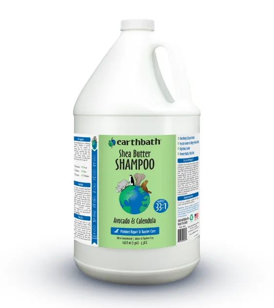Earthbath Hypoallergenic Shea Butter Shampoo (Moisture Repair & Dander Care) for Dogs and Cats