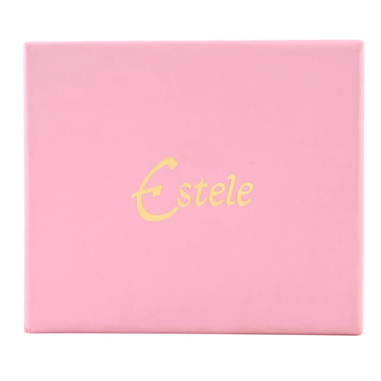 Estele Gold plated and white stone with colour mosaic studs for women