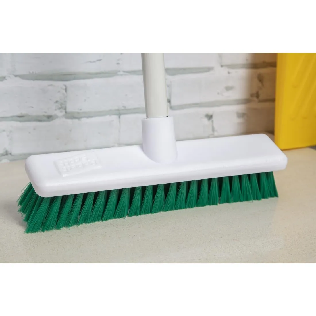 GK873 Jantex Soft Hygiene Broom Green 12in
