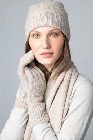 Kinross Cashmere Textured Gloves