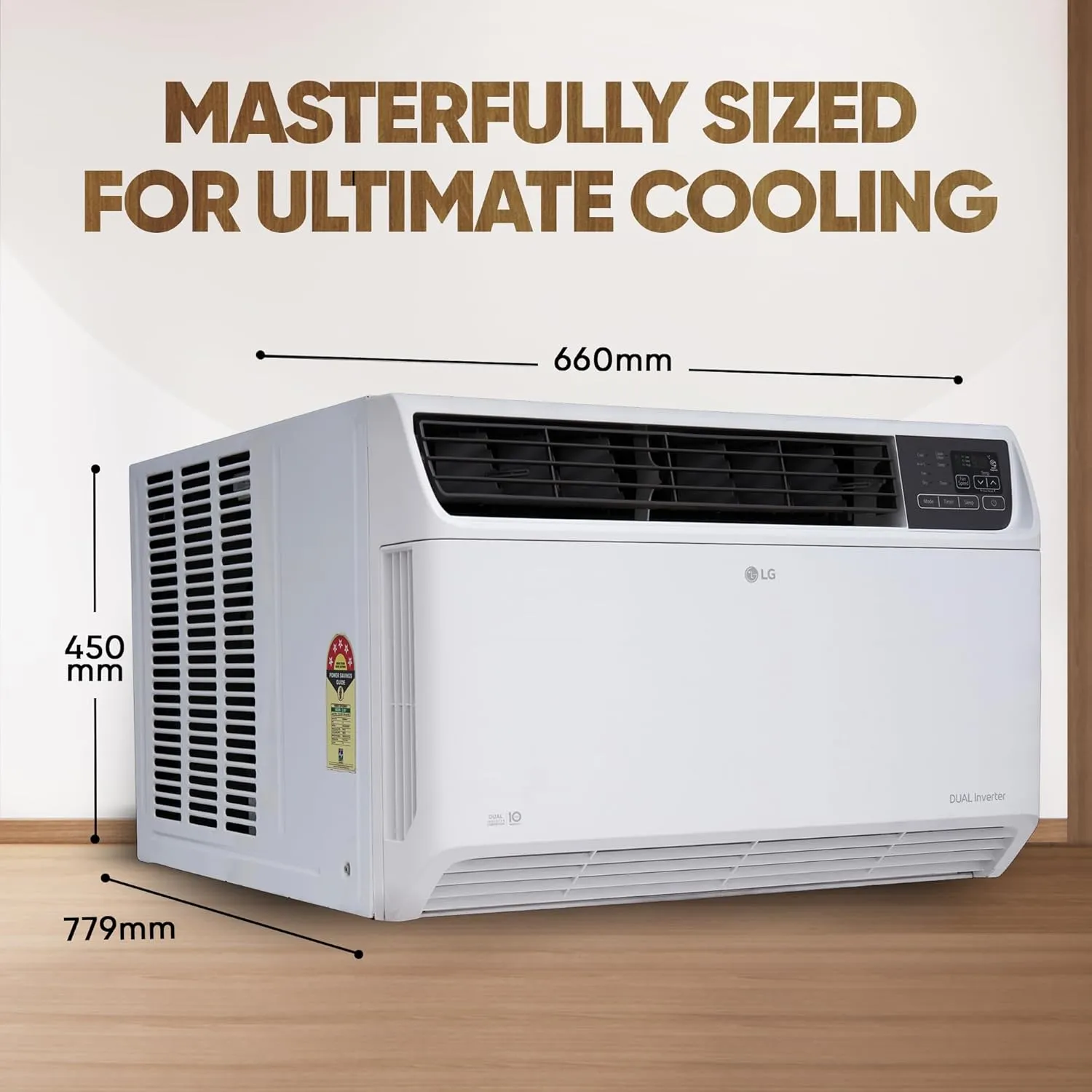 LG UW-Q18WUZA  5 Star 1.5 Ton Window AC with AI Convertible 6-in-1 Cooling, HD Filter with Anti Virus Protection, Diet Mode , 2025 Model