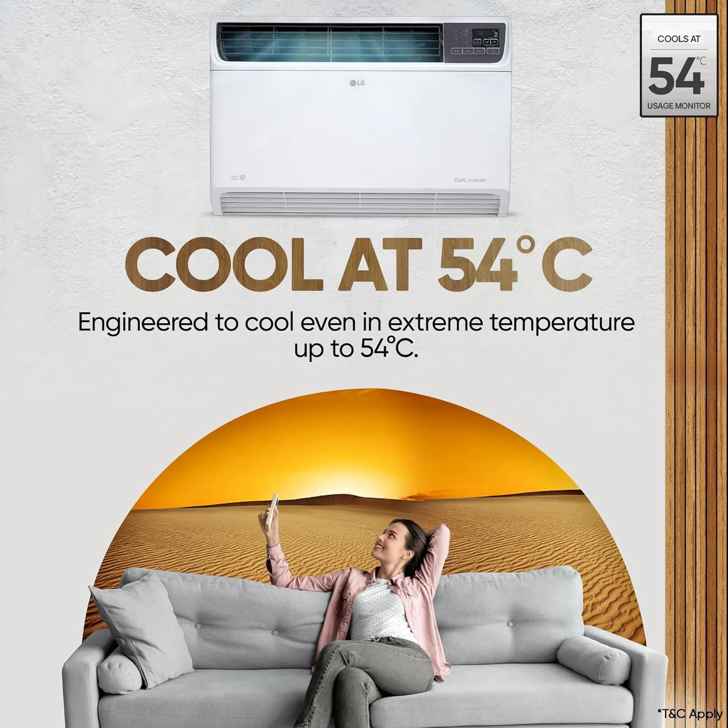 LG UW-Q18WUZA  5 Star 1.5 Ton Window AC with AI Convertible 6-in-1 Cooling, HD Filter with Anti Virus Protection, Diet Mode , 2025 Model