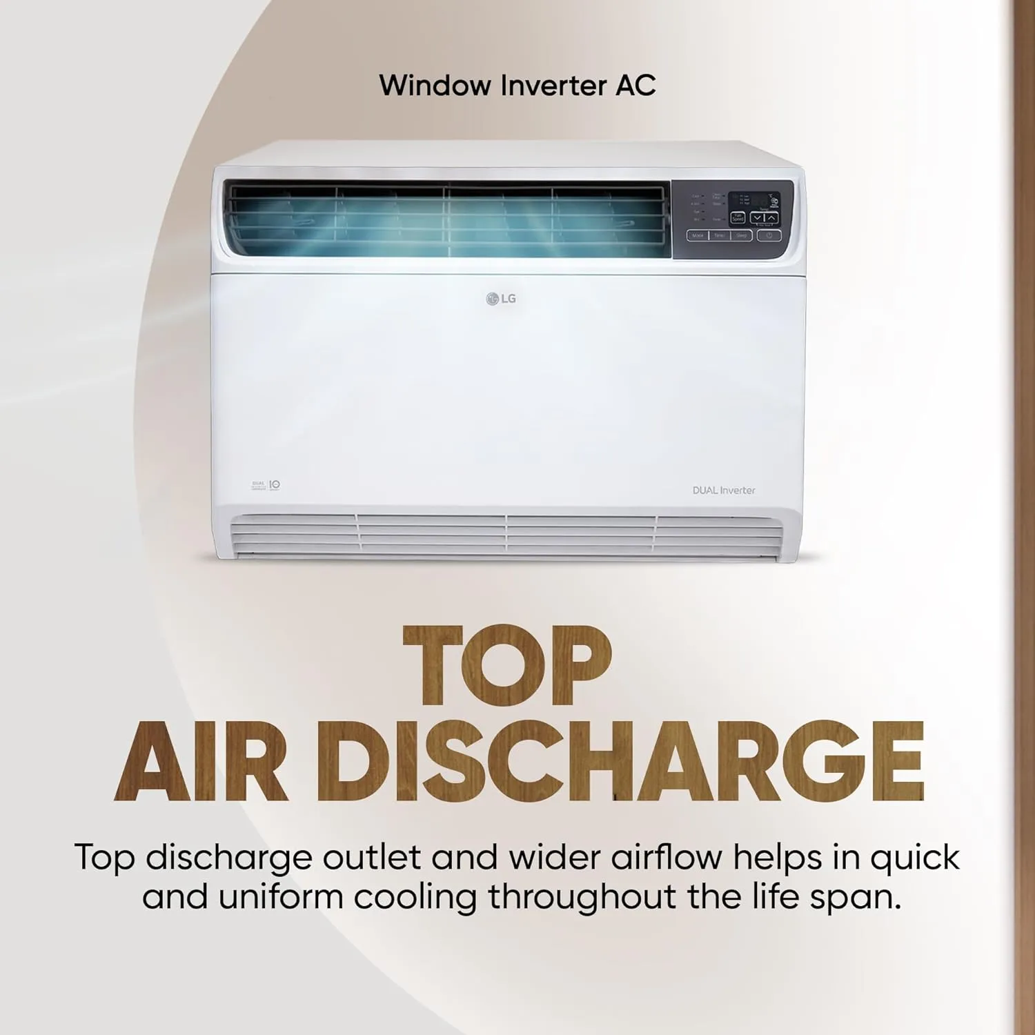 LG UW-Q18WUZA  5 Star 1.5 Ton Window AC with AI Convertible 6-in-1 Cooling, HD Filter with Anti Virus Protection, Diet Mode , 2025 Model