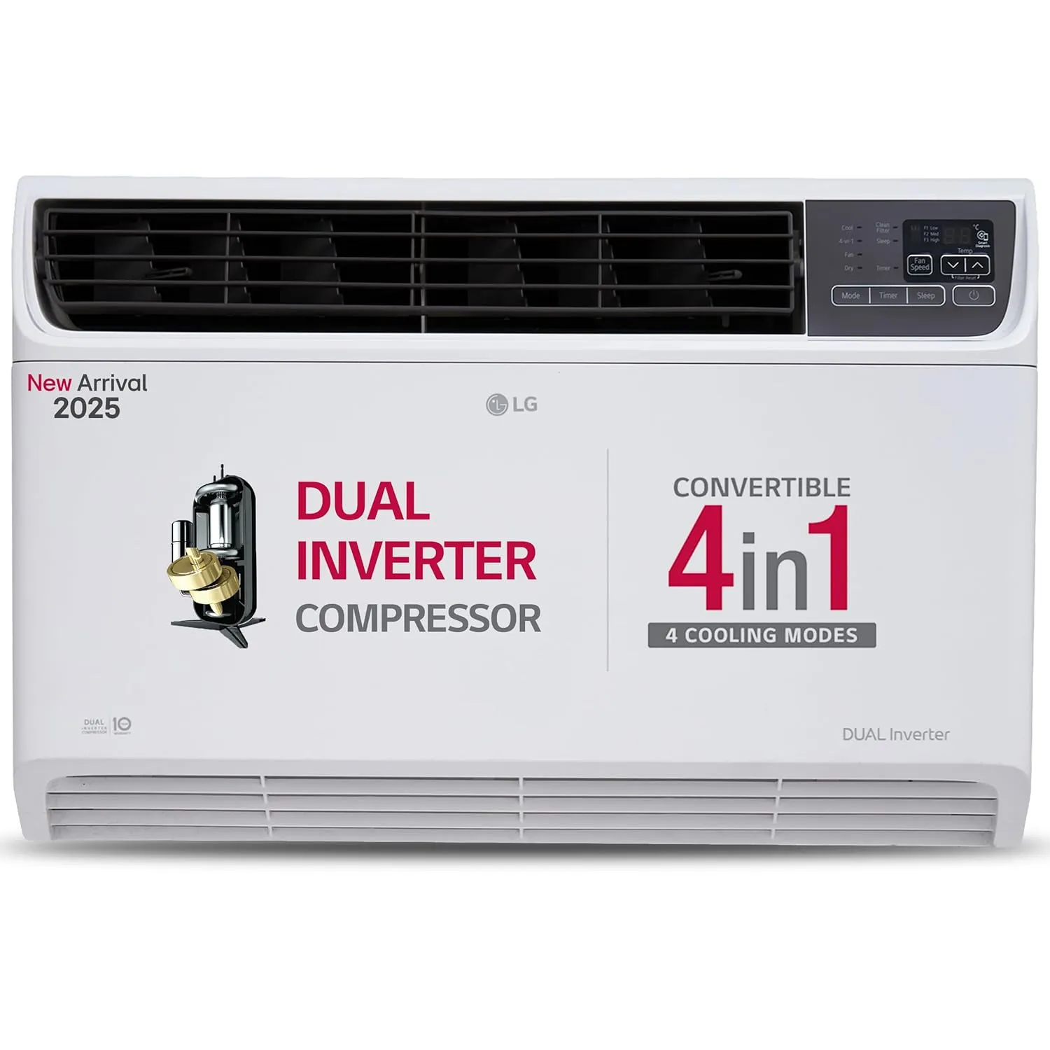 LG UW-Q18WUZA  5 Star 1.5 Ton Window AC with AI Convertible 6-in-1 Cooling, HD Filter with Anti Virus Protection, Diet Mode , 2025 Model