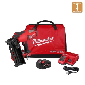 Milwaukee 2844-21 4 Nails/Second 800 Nails/Charge 2-7/8 in, 3-5/8 in, 0.131 in Cordless Duplex Nailer Kit