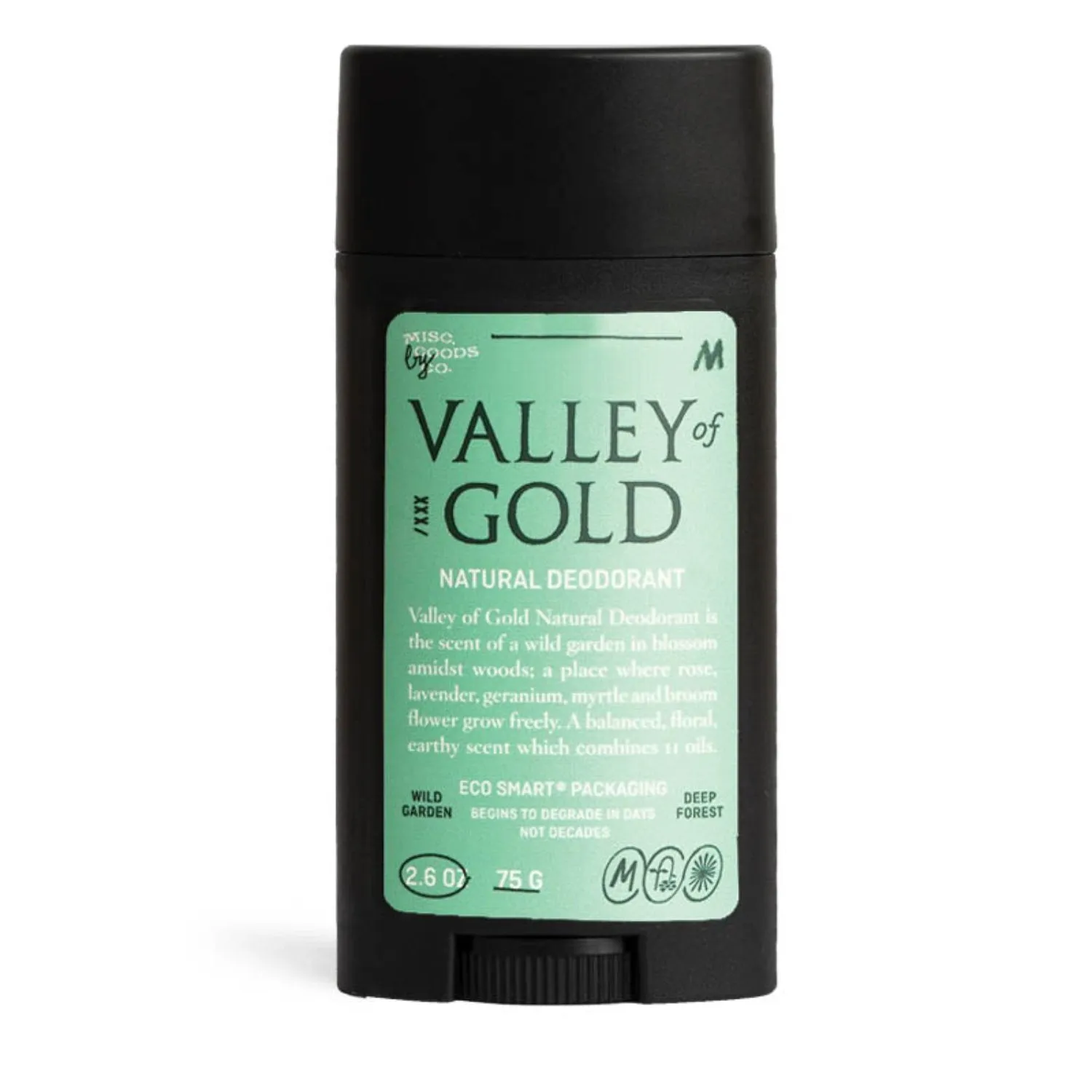 Misc Goods Co Valley Of The Gold Natural Deodorant