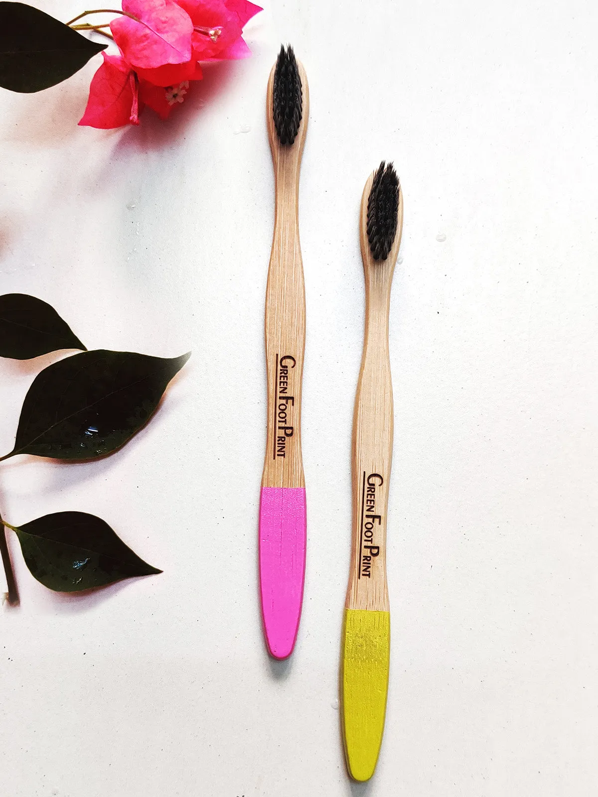 Natural Bamboo Toothbrush - Pack of 2