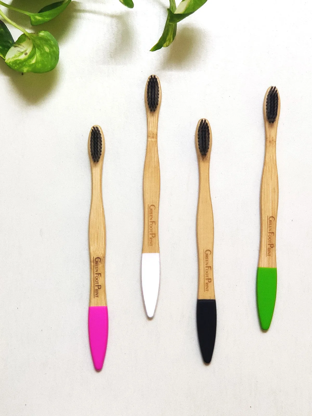 Natural Bamboo Toothbrush - Pack of 2