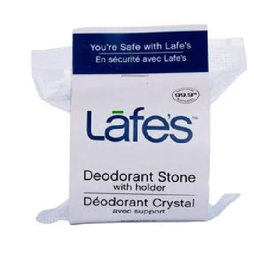 Natural Crystal Stone Large w/Dish 6 Oz By Lafes Natural Body Care