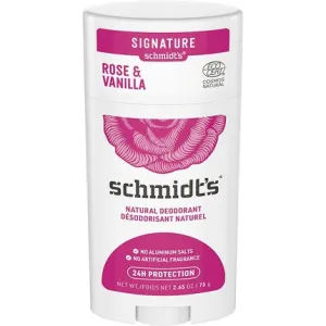 Natural deodorant stick “Rose and Vanilla” for odor protection and moisturizing 75g Schmidt's