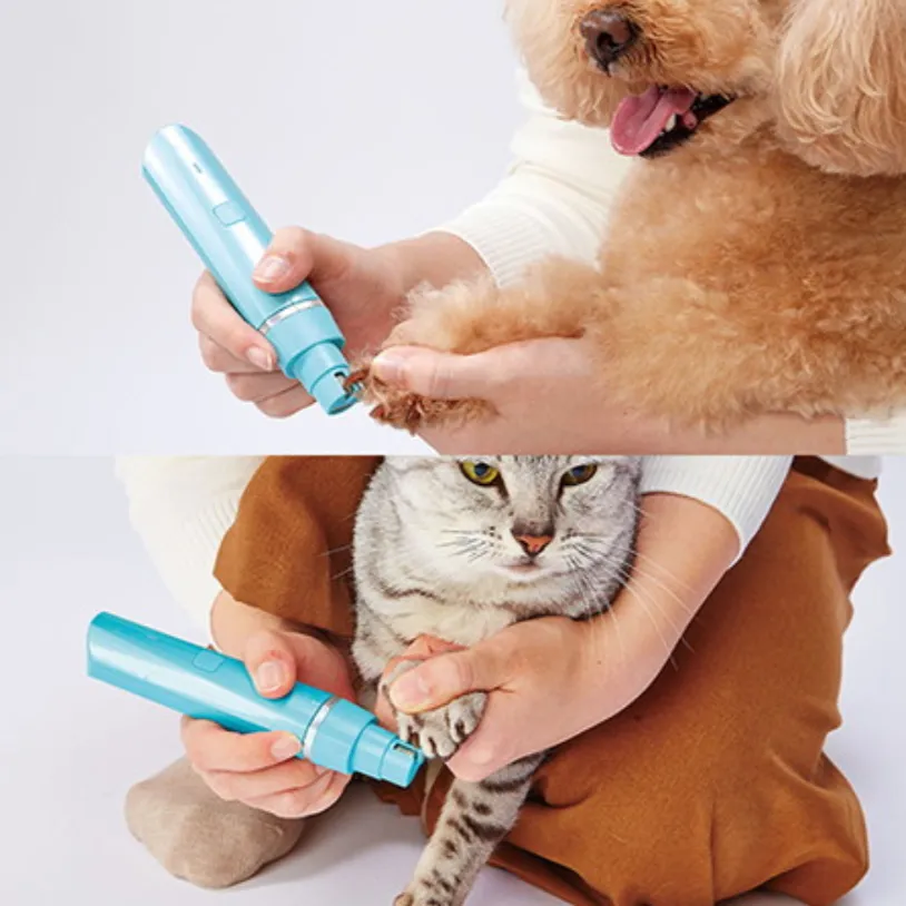 PETIO 2-in-1 Self Trimmer Cordless Hair Clipper Small Nail Care