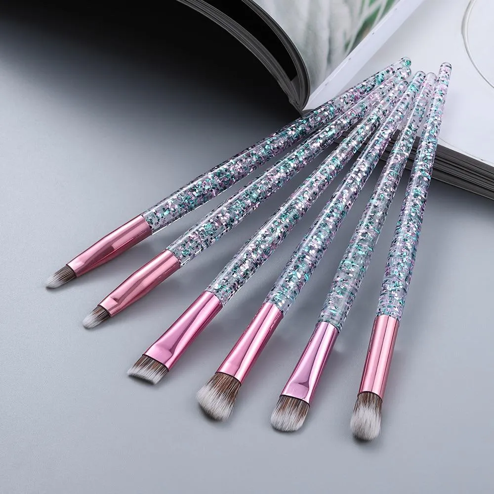 Professional Transparent Makeup Brushes Tool Set