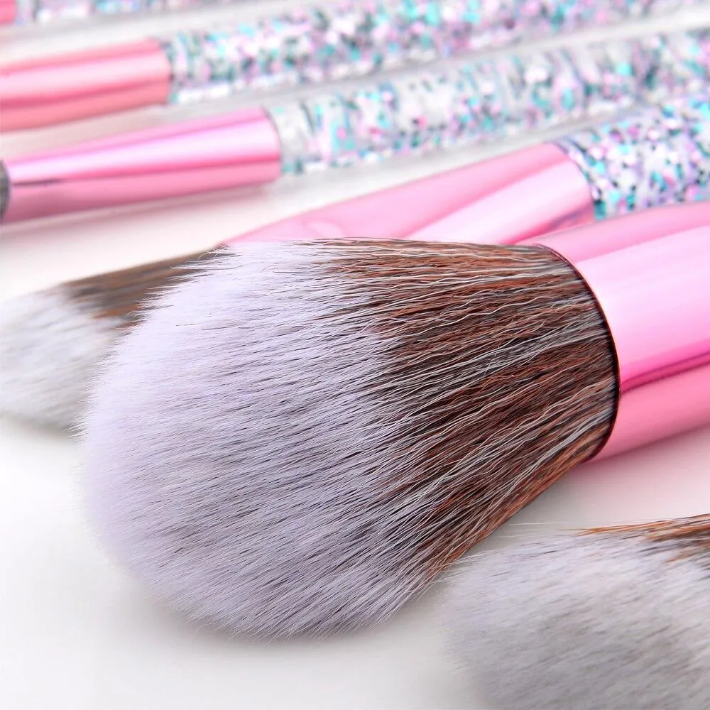 Professional Transparent Makeup Brushes Tool Set