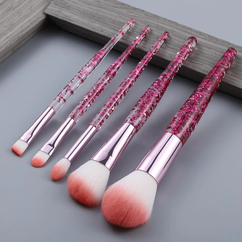 Professional Transparent Makeup Brushes Tool Set