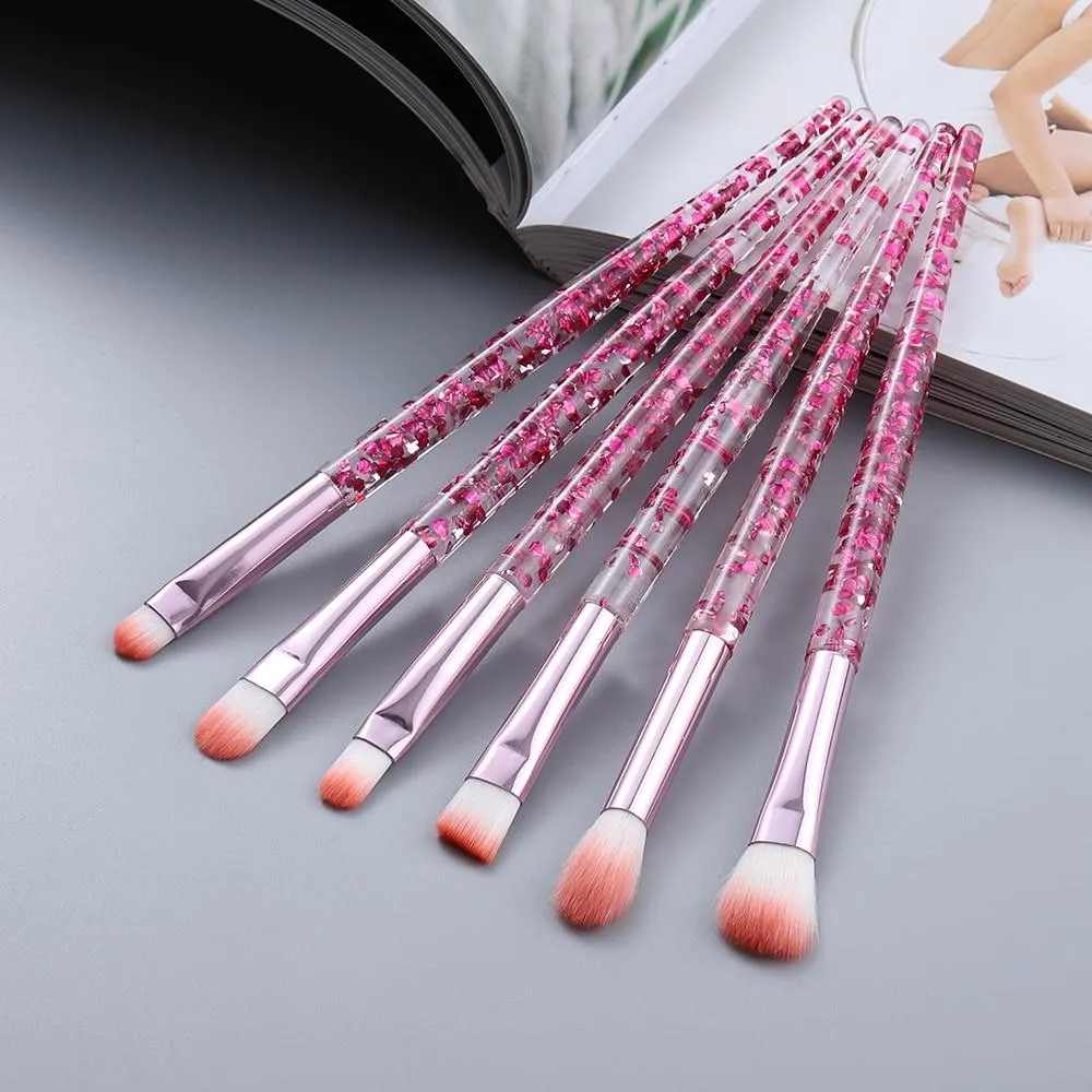 Professional Transparent Makeup Brushes Tool Set