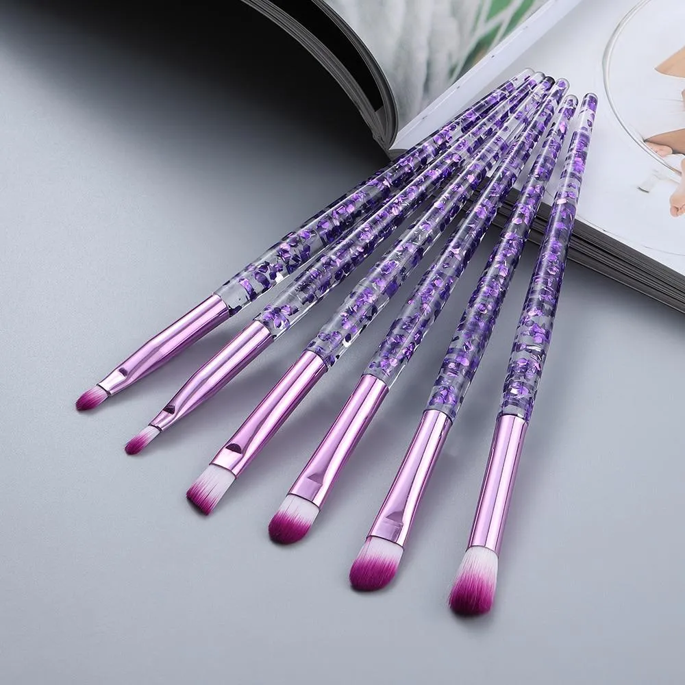 Professional Transparent Makeup Brushes Tool Set