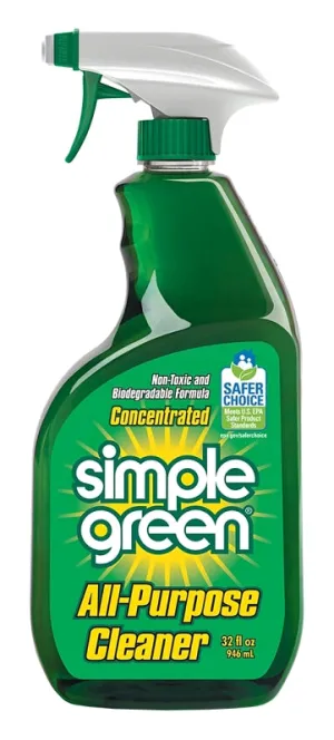 Simple Green 2710001213033 All-Purpose Cleaner, 32 oz Spray Bottle, Liquid, Sassafras, Green :EA: QUANTITY: 1
