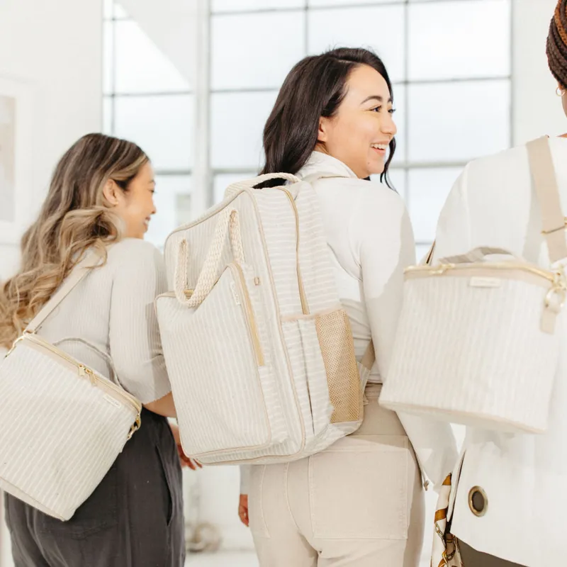 SoYoung - Totepack - Ligné||SoYoung - Totepack - Sand and Stone Beach Strip