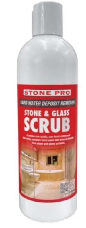 Stone & Glass Scrub Mineral Deposit Removed Quart
