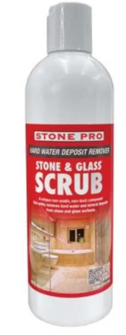 Stone & Glass Scrub Mineral Deposit Removed Quart