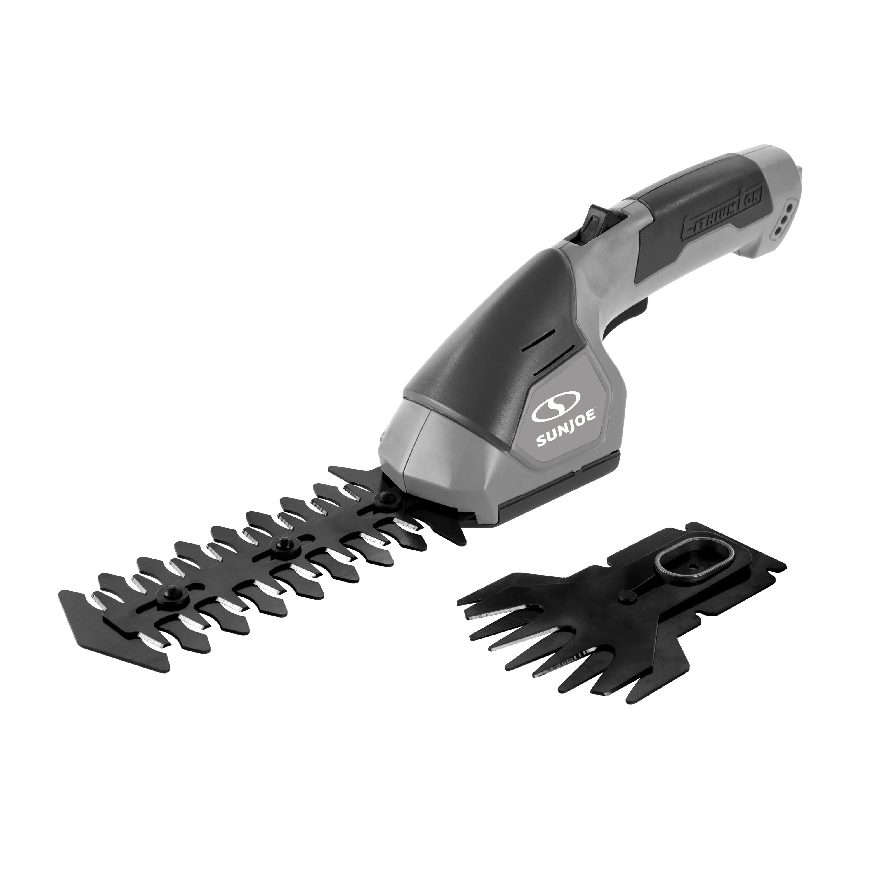 Sun Joe HJ604C-GRY-RM 2-in-1 Cordless Grass Shear   Hedger | 7.2 V | Grey (Certified Refurbished)