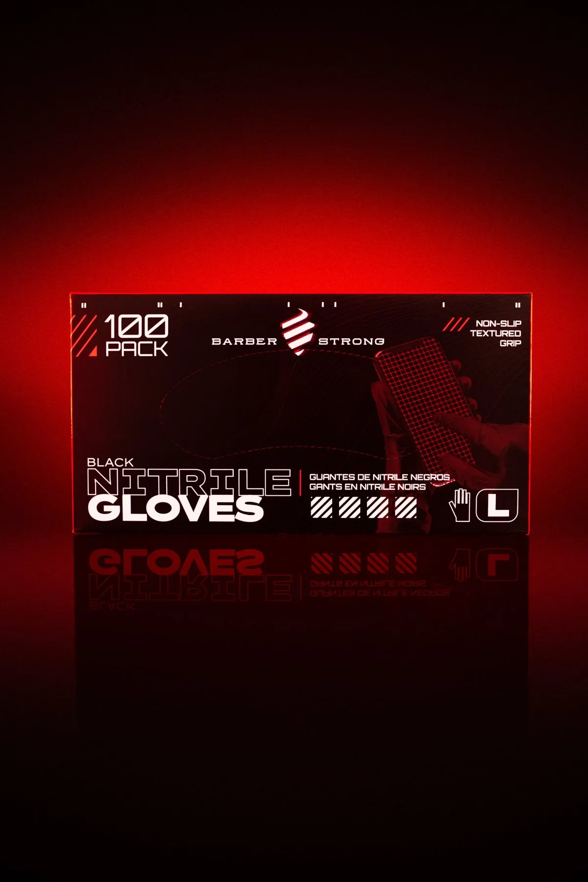 The Barber Gloves - Nitrile Black 100pk